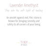 Lavender Amethyst Energy Bracelet