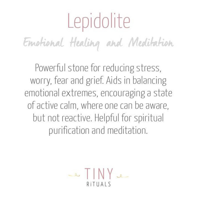 Lepidolite Worry Stone