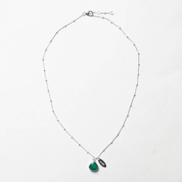 Pure Emerald Birthstone Necklace [For May] // Tiny Rituals