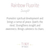 Purple Rainbow Fluorite Heart