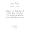 Red Jade Energy Bracelet