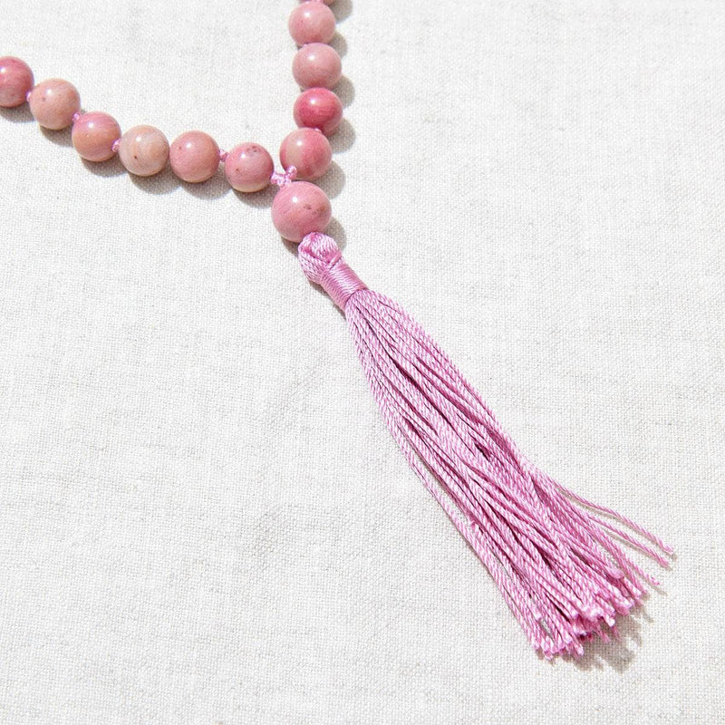 Rhodonite Mala - High-Energy Gemstones