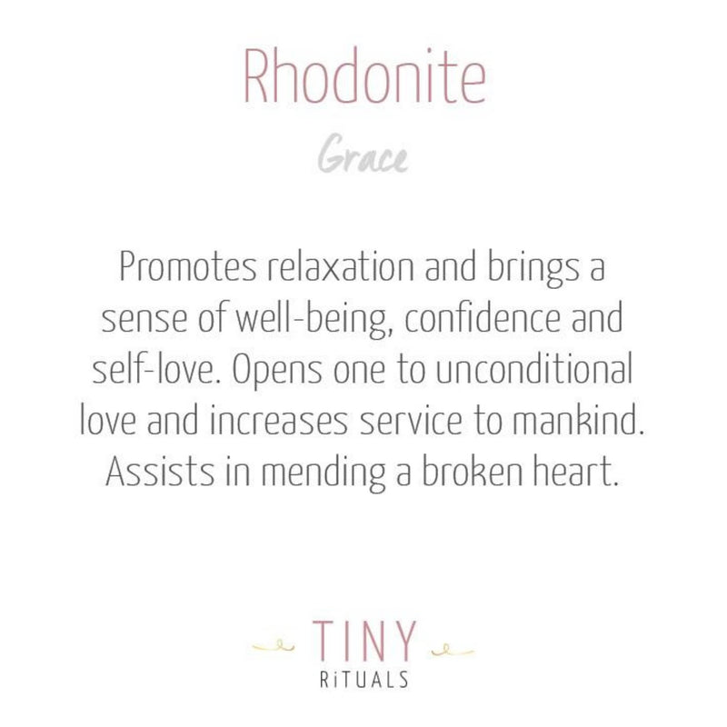 Rhodonite Worry Stone