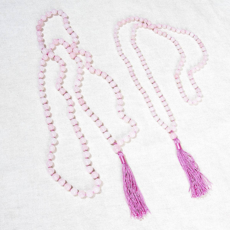 Rose Quartz Mala - High-Energy Gemstones