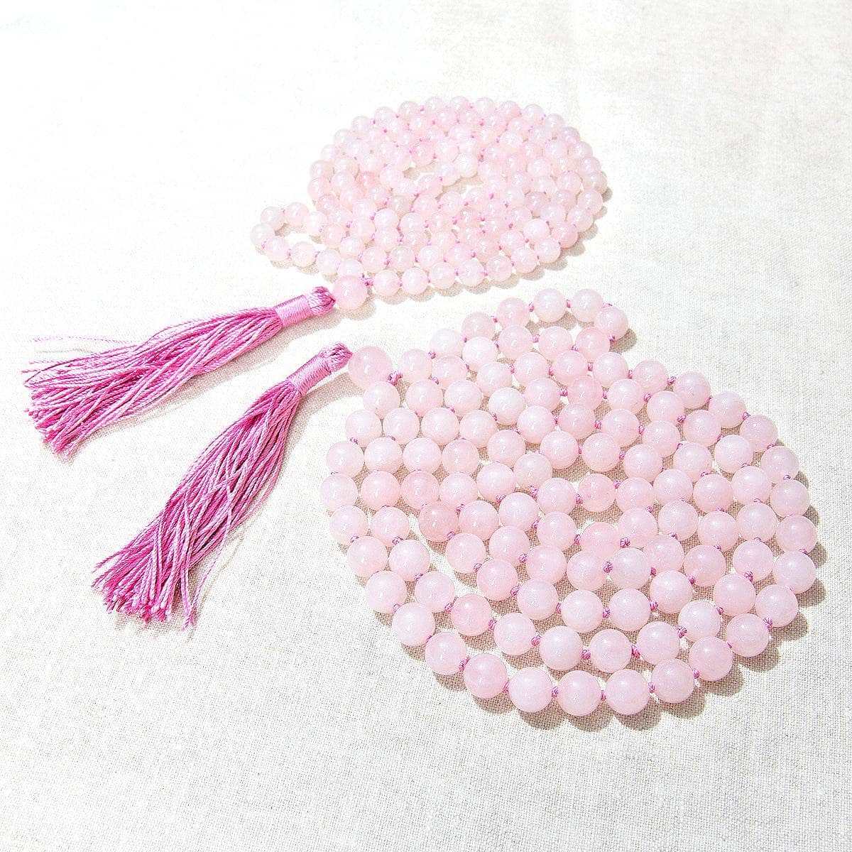 Rose Quartz Mala - High-Energy Gemstones