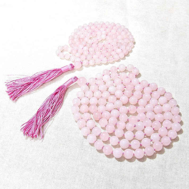 Rose Quartz Mala - High-Energy Gemstones