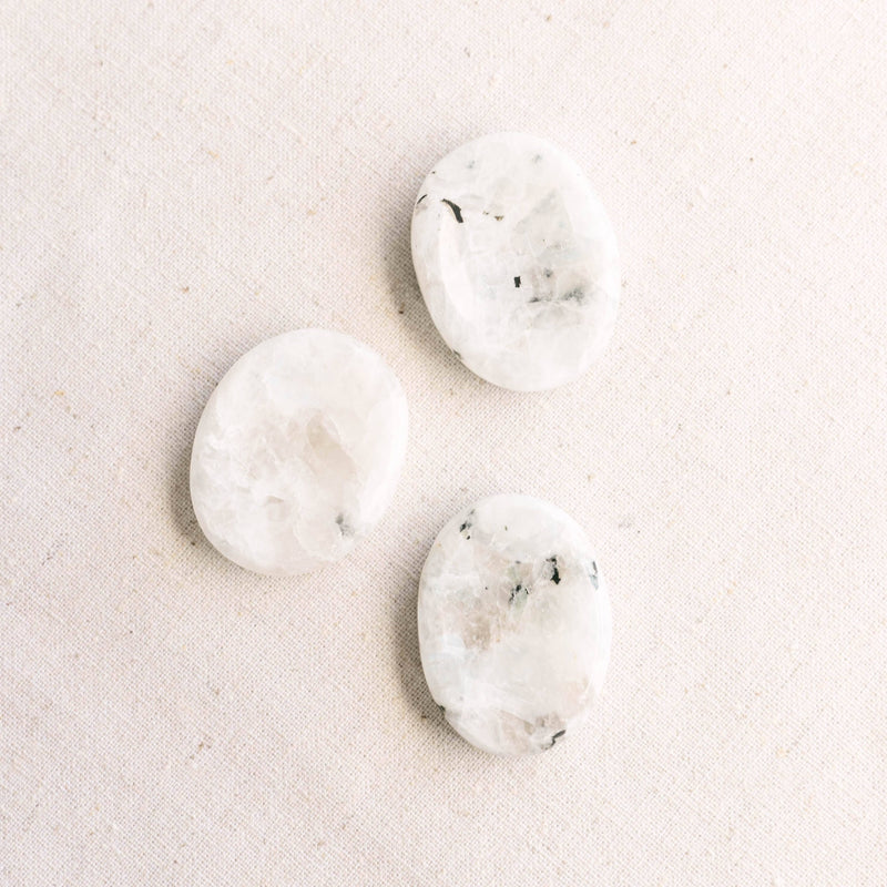 Rainbow Moonstone Worry Stone
