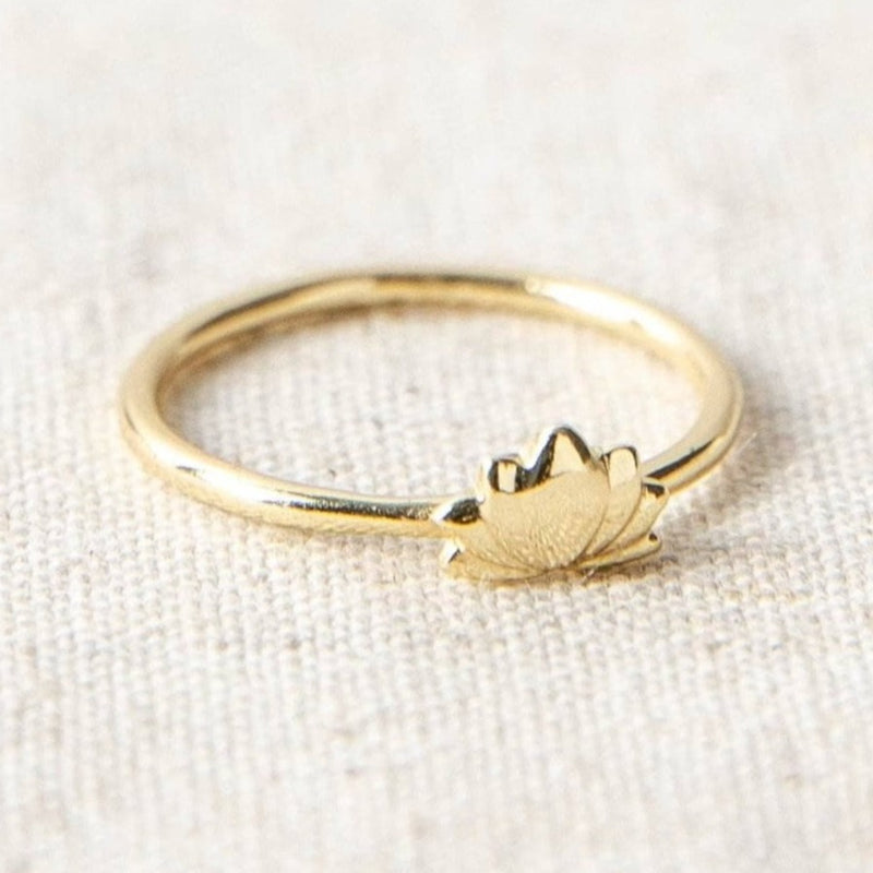 Lotus Gold Ring