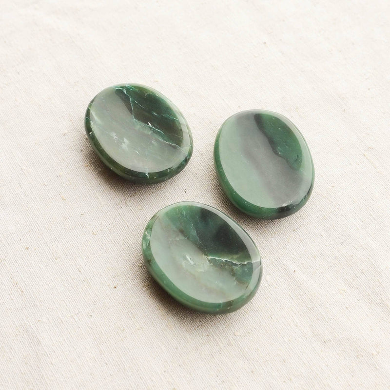 Green Jade Worry Stone