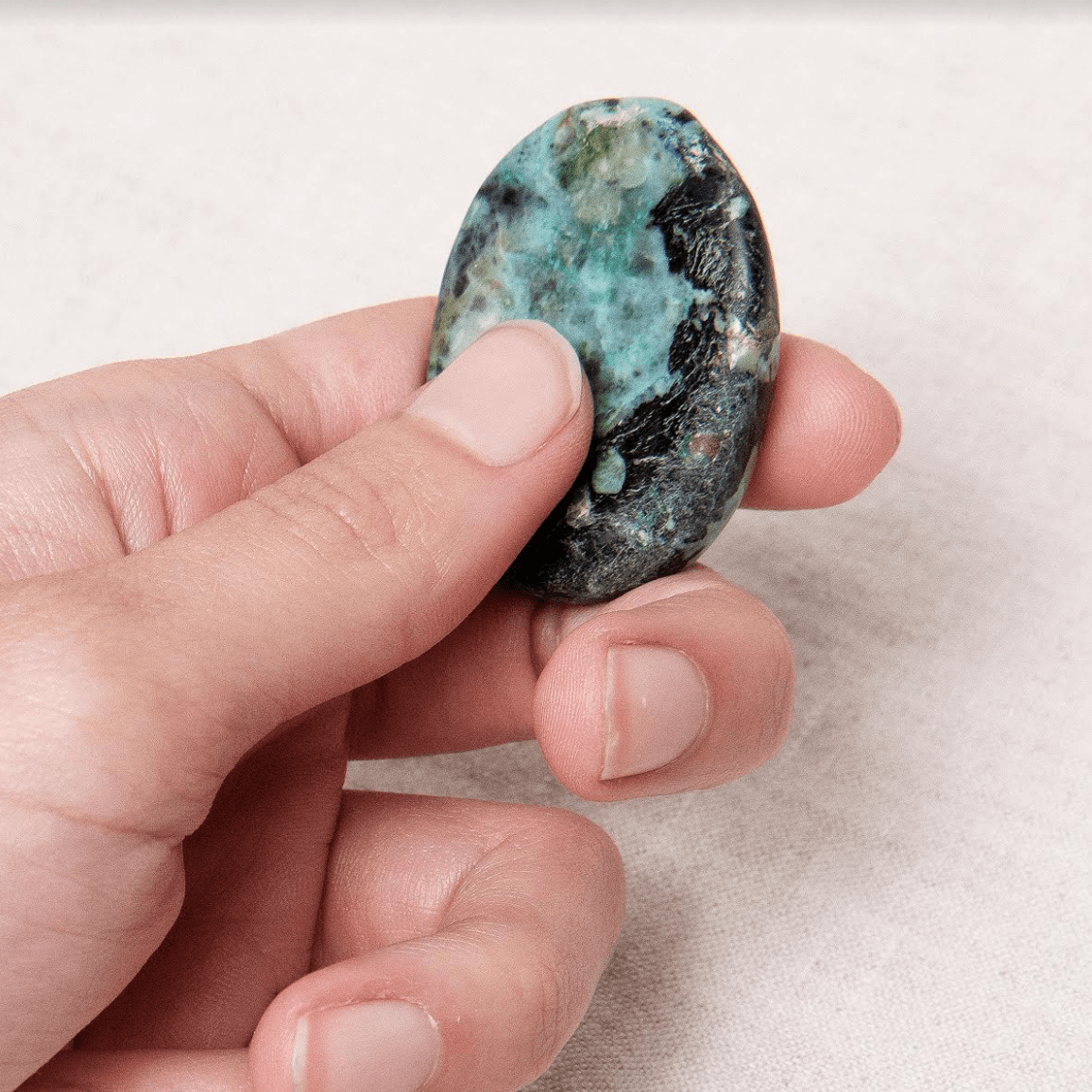Chrysocolla Worry Stone