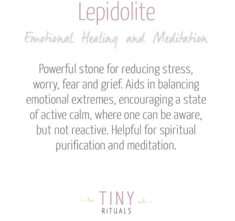 Lepidolite Sphere with Tripod