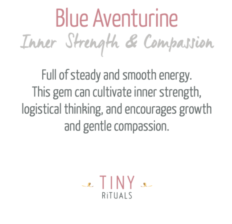 Blue Aventurine Palm Stone