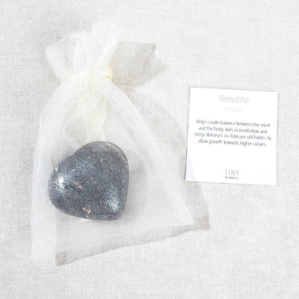 Hematite Crystal Healing Hearts