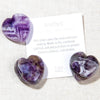 Amethyst Mini Heart Set