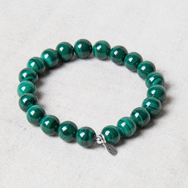Genuine Real Malachite Energy Bracelet 8mm