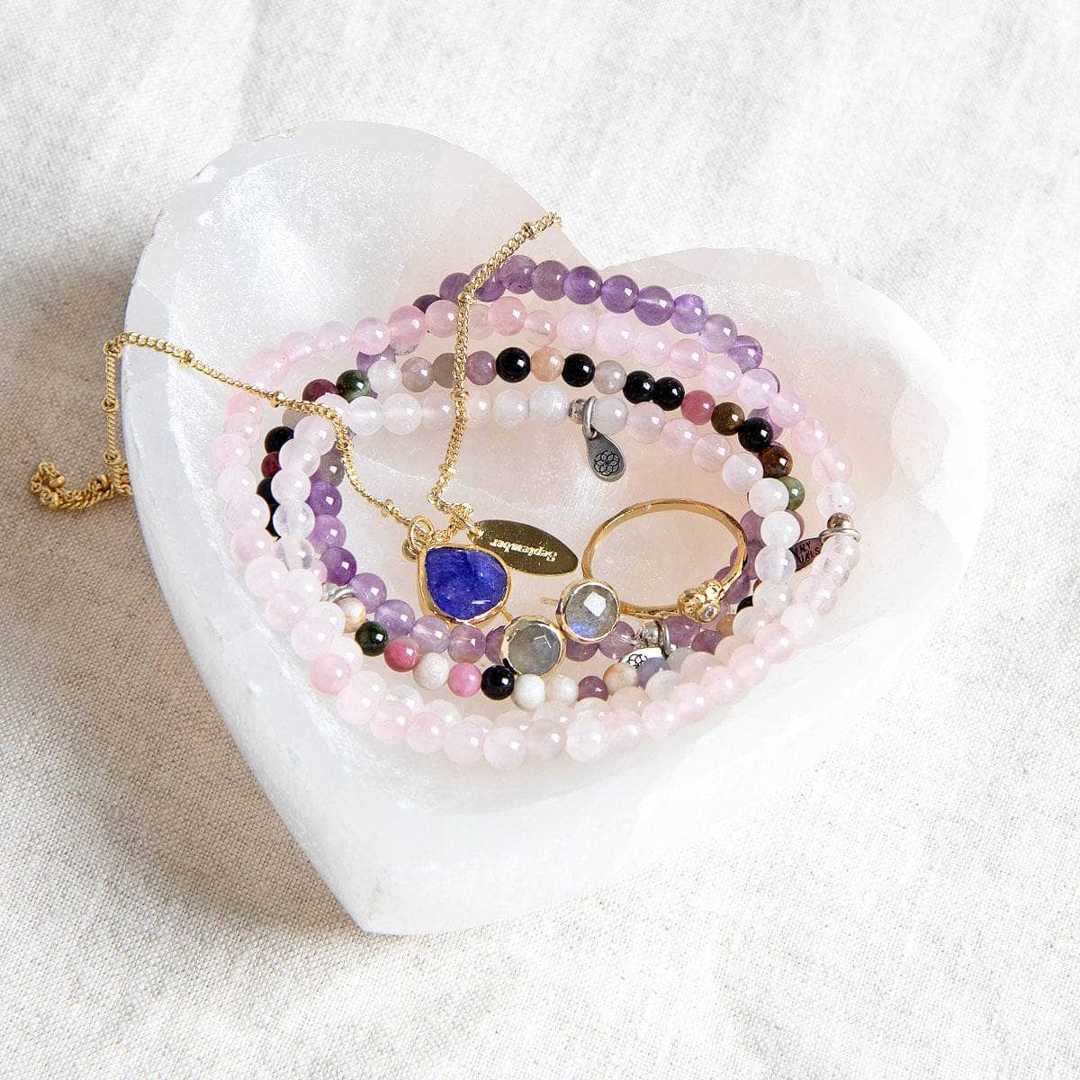 Selenite Crystal Recharging Heart Bowl