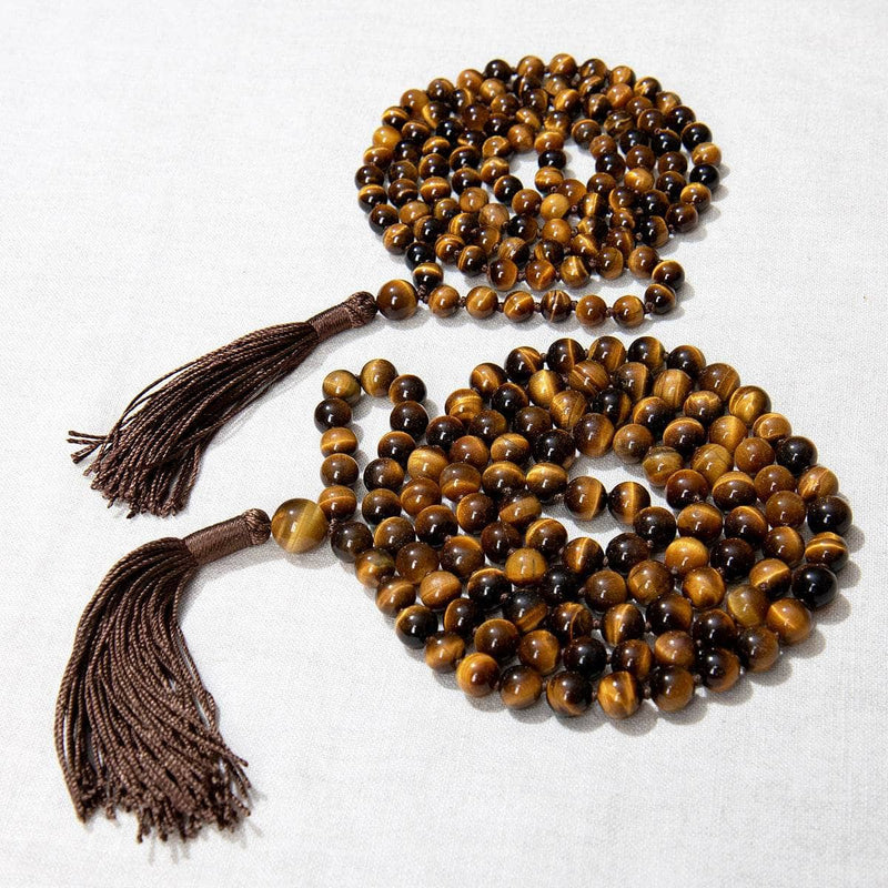 Tiger Eye Mala - High-Energy Gemstones
