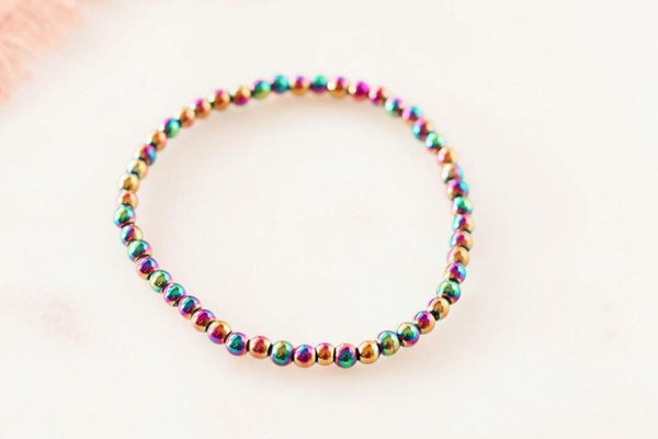 Rainbow Hematite bracelet