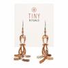 Hammered Copper Vintage Dangle Earrings