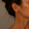 Hammered Copper Teardrop Earrings