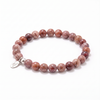 African Red Ghost Energy Bracelet - 6mm