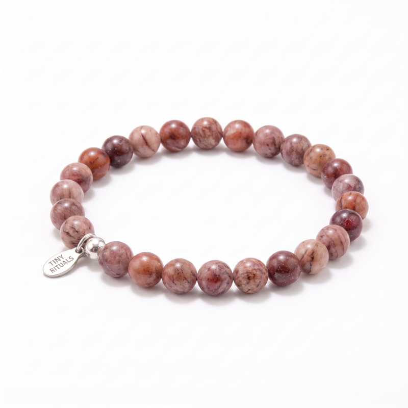 African Red Ghost Energy Bracelet - 6mm