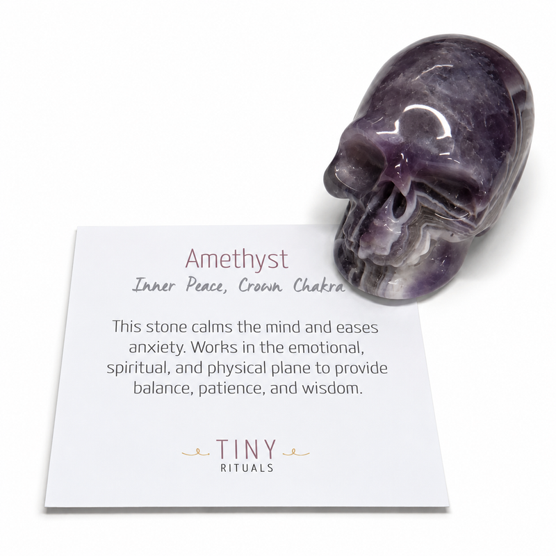 Amethyst Crystal Skull