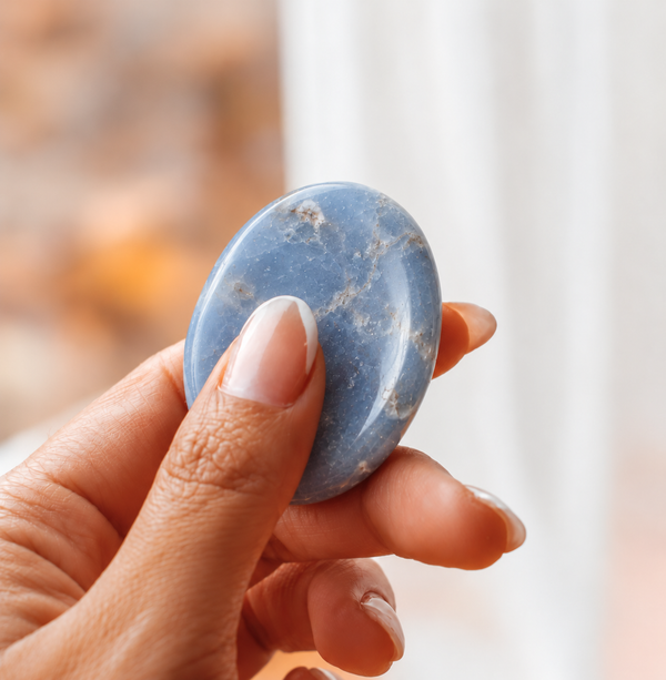 Angelite Worry Stone