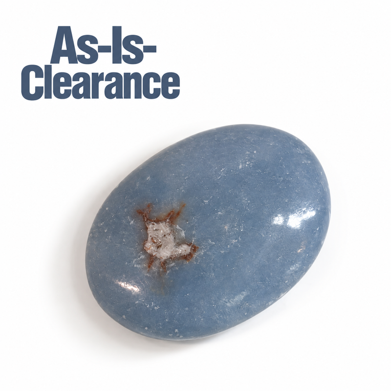 Angelite Worry Stone - As-Is-Clearance