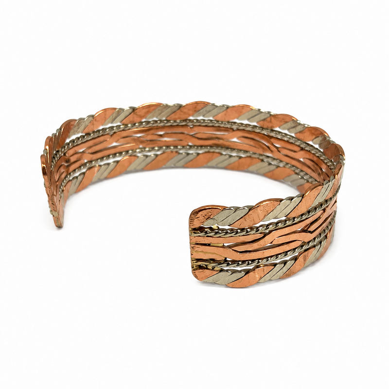 Artisan Weave Copper Cuff