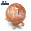 Peach Selenite Sphere with Tripod - As-Is-Clearance