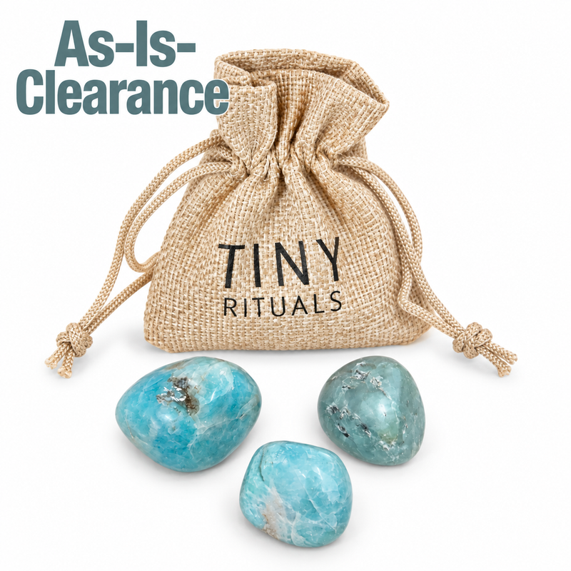 Blue Caribbean Calcite Stone Gift Set - As-Is-Clearance