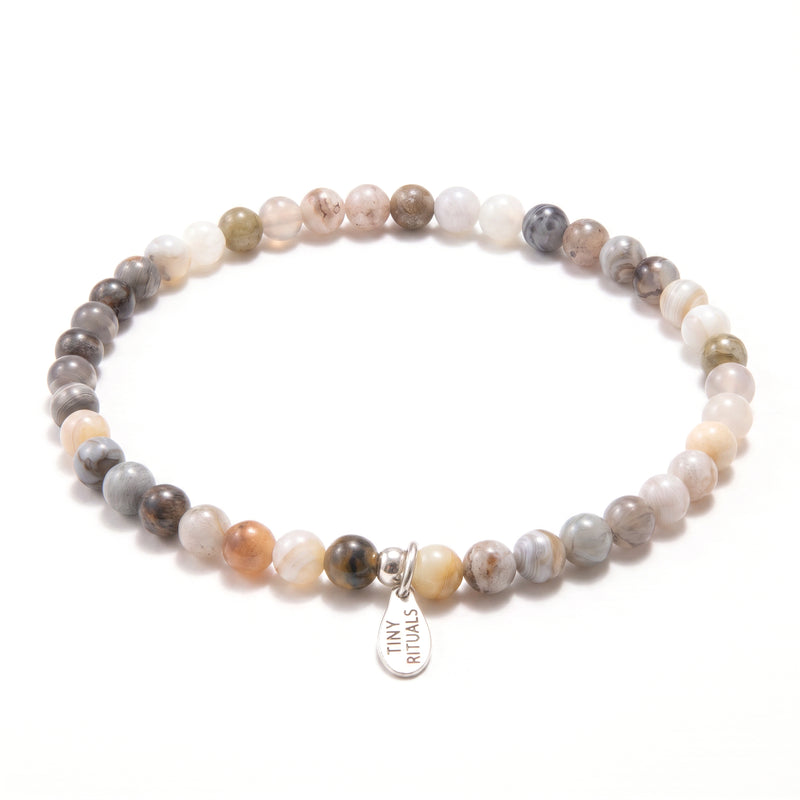 Bamboo Leaf Agate Energy Bracelet