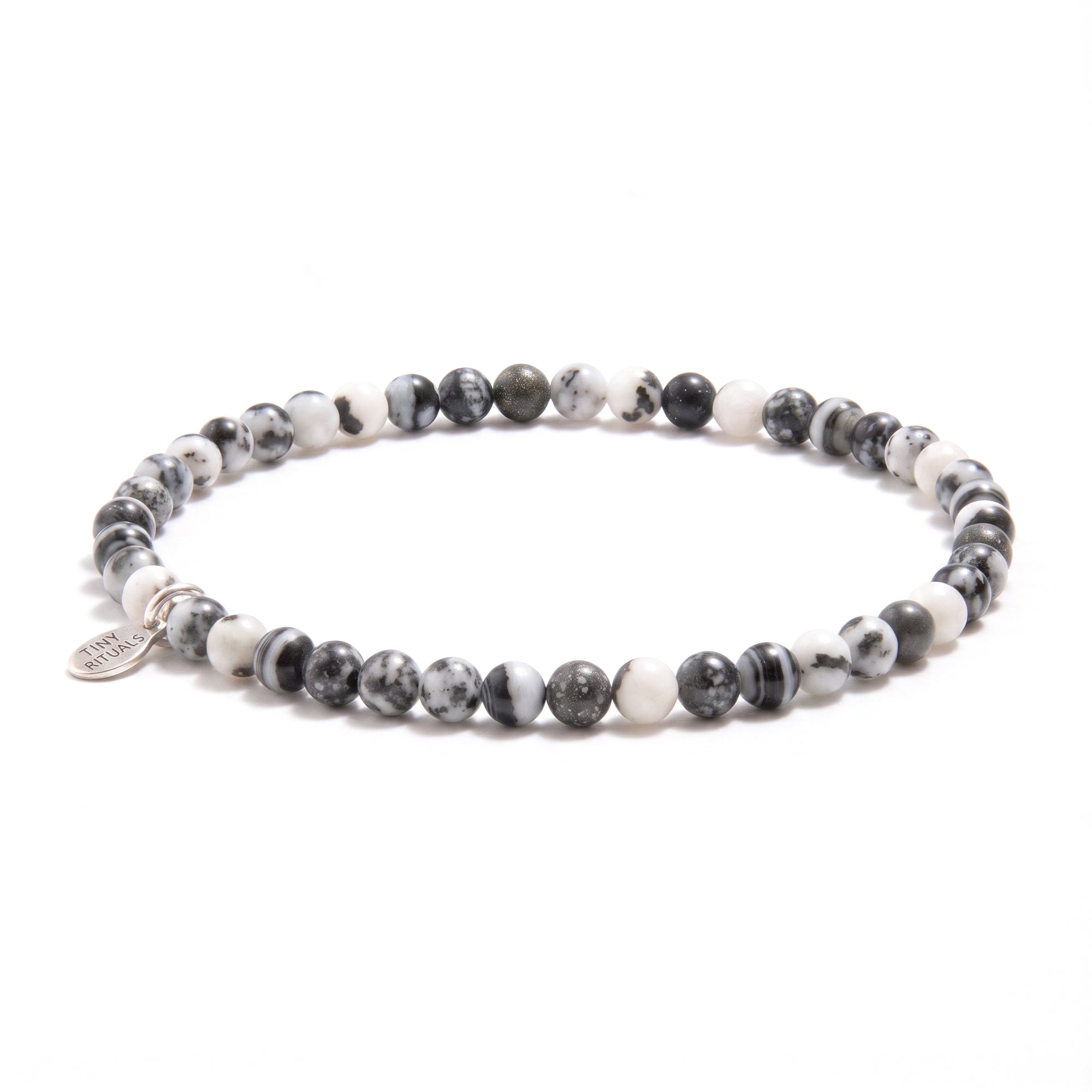 即購入⭕️ bazo1199 Jack Zebra ブレスレット 白 黒 Black White Zebra Jasper Bracelet | Unique Jewelry