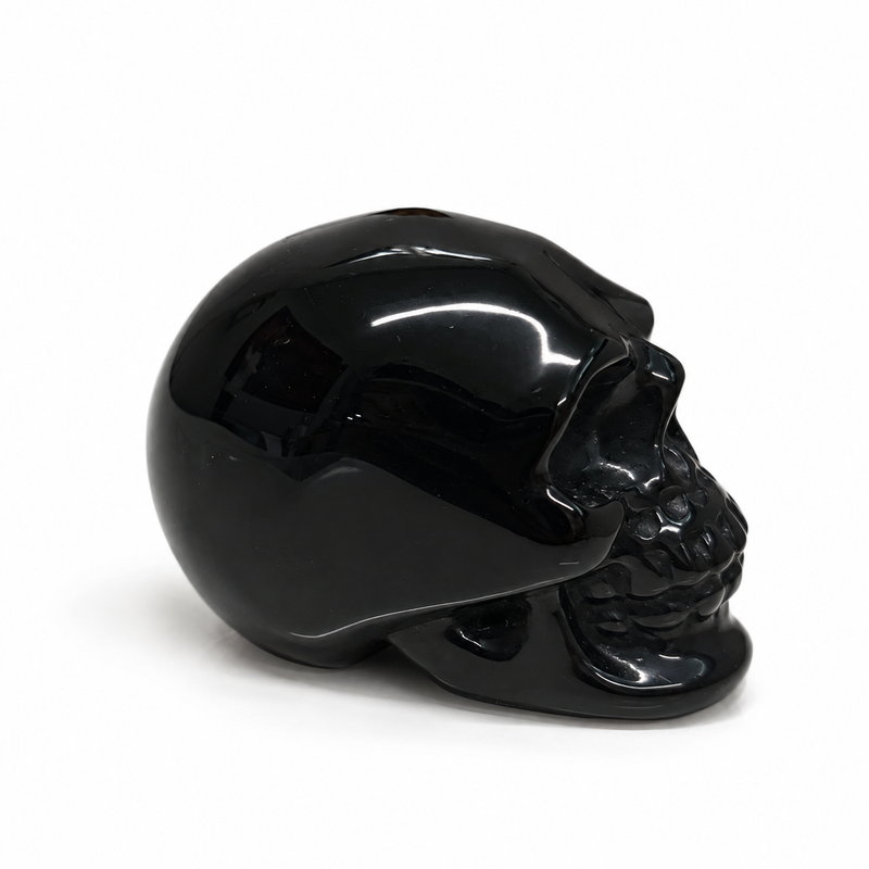 Black Obsidian Crystal Skull