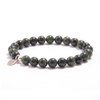 Black/Green Nephrite Jade Energy Bracelet - 6mm