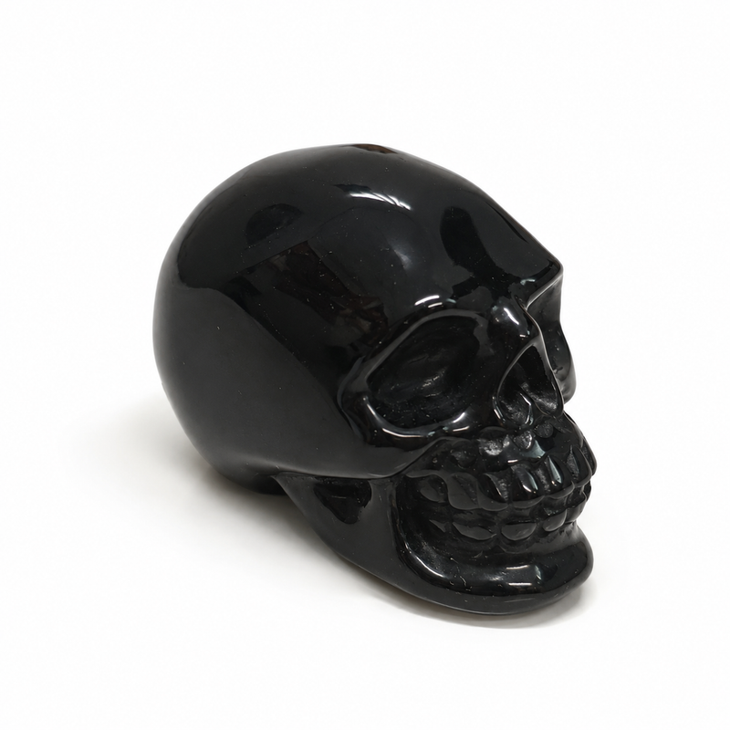 Black Obsidian Crystal Skull