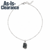 Black Tourmaline Raw Crystal Necklace  - As-Is-Clearance