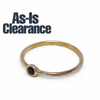 Black Tourmaline Gold Ring - As-Is-Clearance
