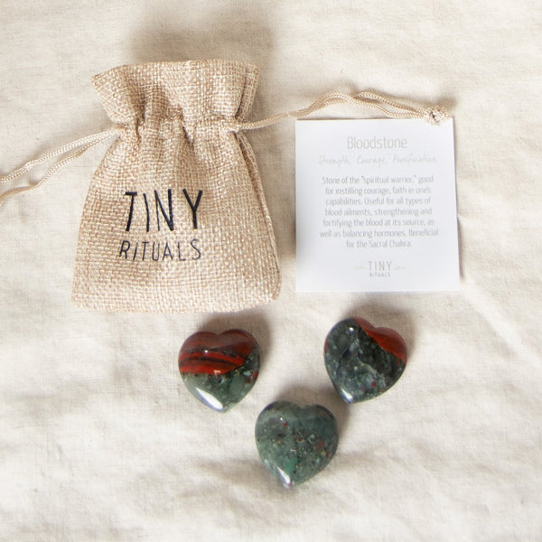 Bloodstone Mini Heart Gift Set