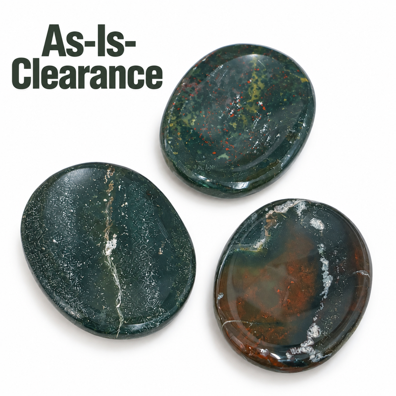 Bloodstone Worry Stone - As-Is-Clearance