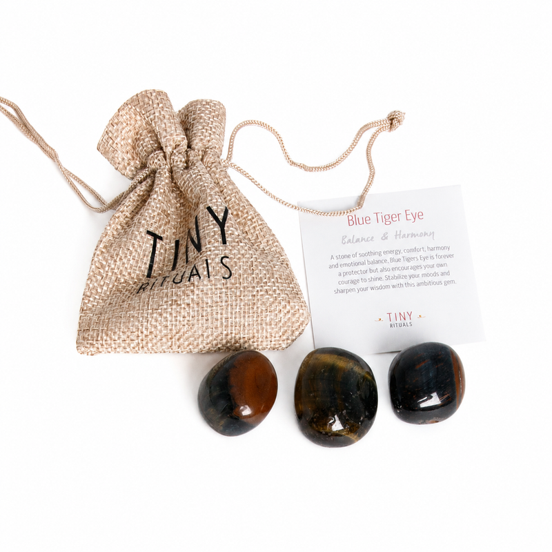 Blue Tiger Eye Stone Gift Set