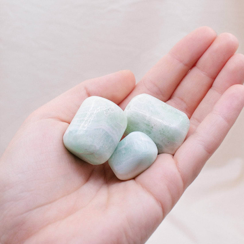 Blue Caribbean Calcite Stone Gift Set - As-Is-Clearance