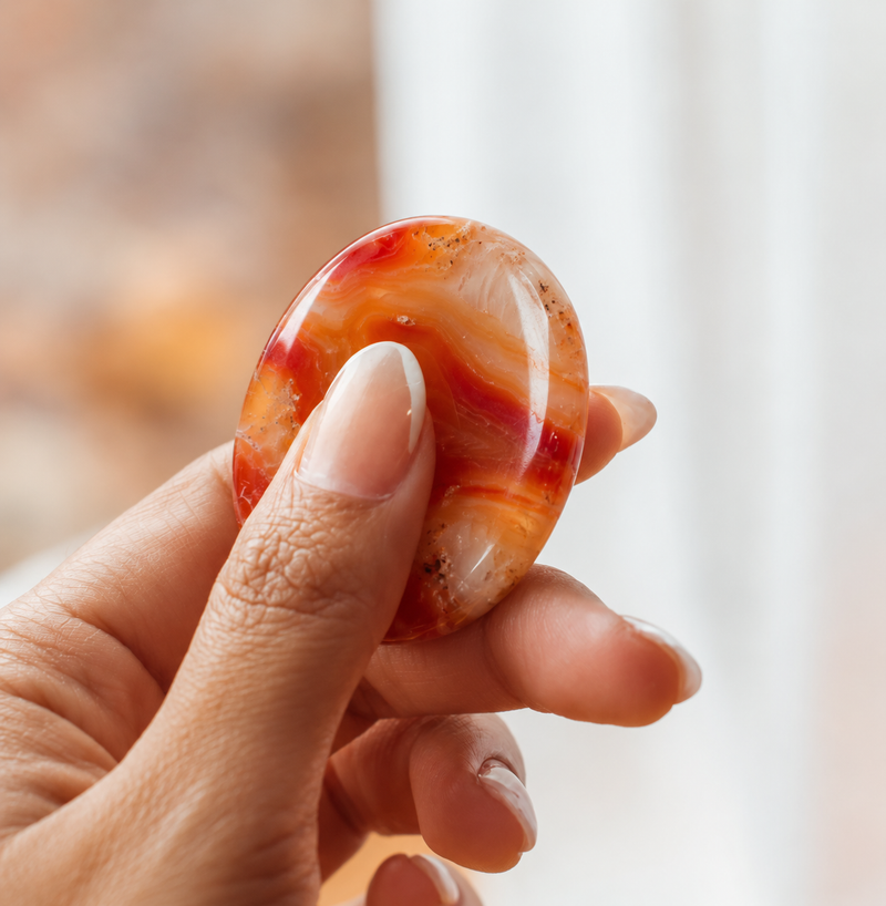 Carnelian Worry Stone