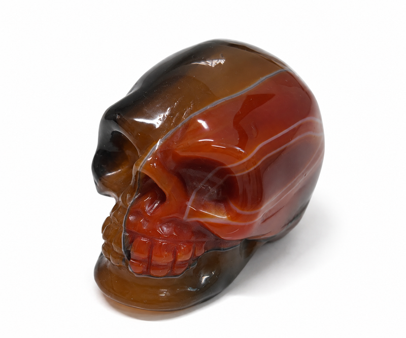 Carnelian Crystal Skull