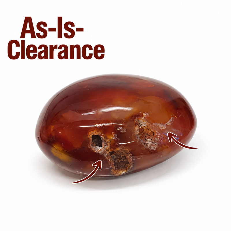 Carnelian Palm Stones - AAA Premium Quality - As-Is-Clearance