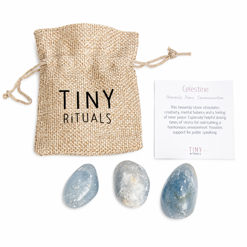 Celestine Pocket Stones -  Gift Set of 3