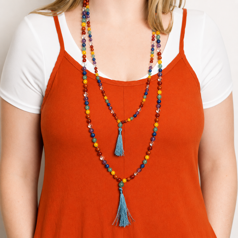 Chakra Psychic Mala - High-Energy Gemstones