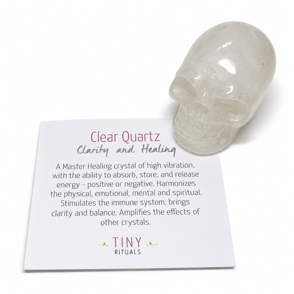 Clear Quartz Crystal Skull
