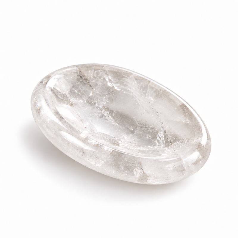Clear Quartz Worry Stone